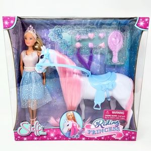 Steffi Love Riding Princess Barbie Doll, Simba Toys, New, Unopened